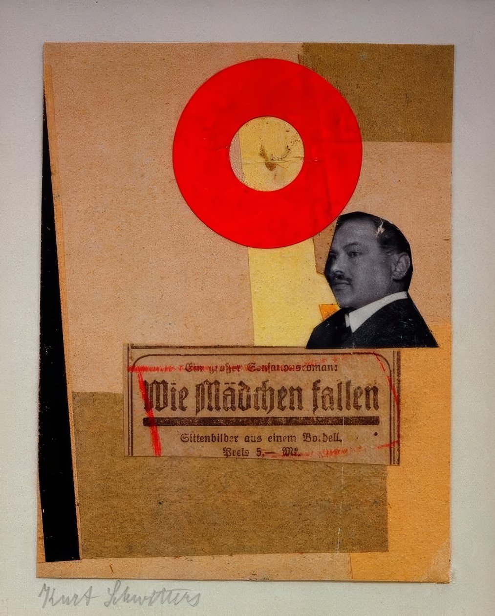 Untitled (How Girls Fall) av Kurt Schwitters