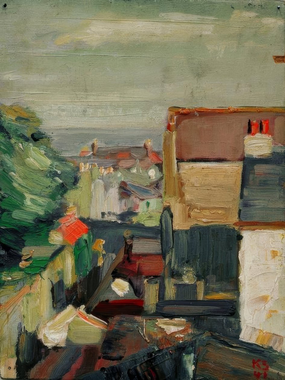 Landskap från Douglas av Kurt Schwitters