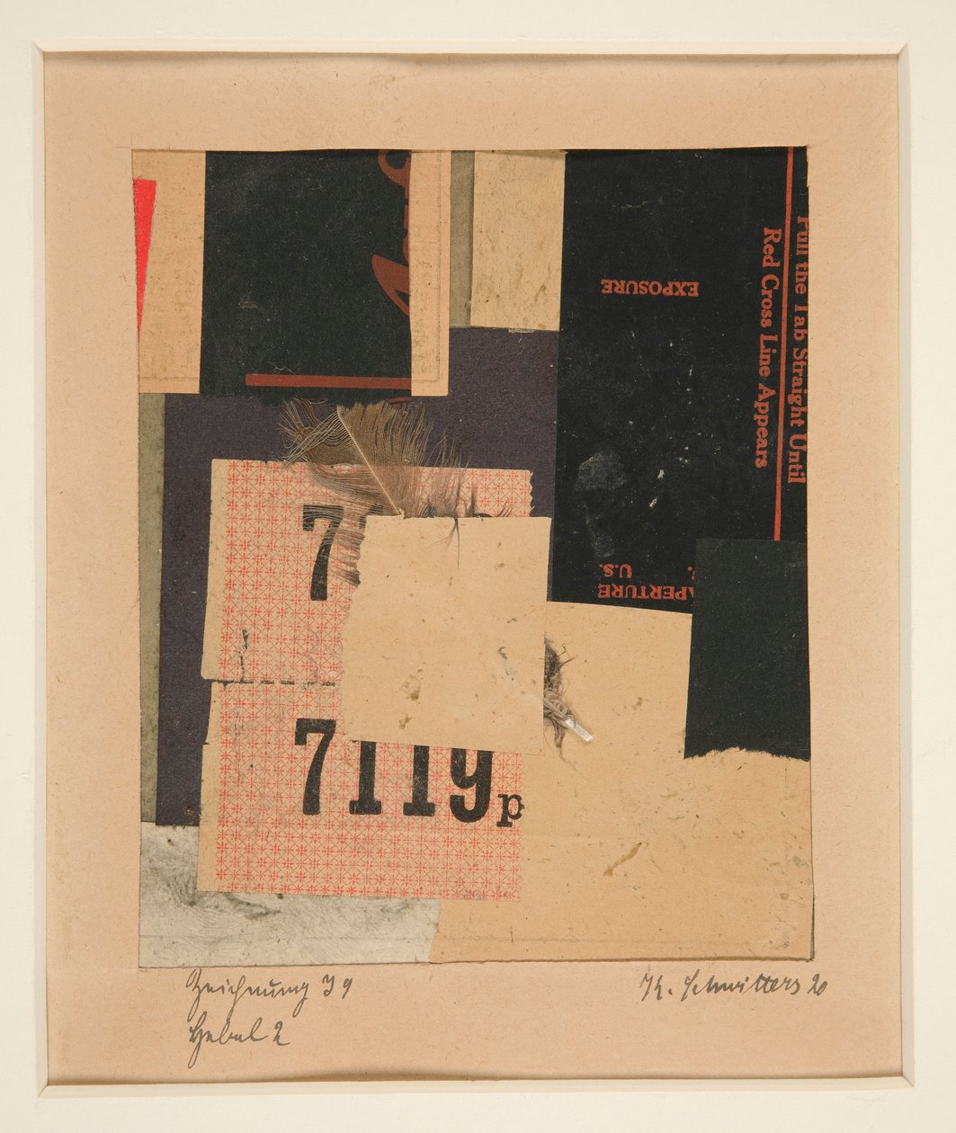 Ritning I 9 Spak 2 av Kurt Schwitters