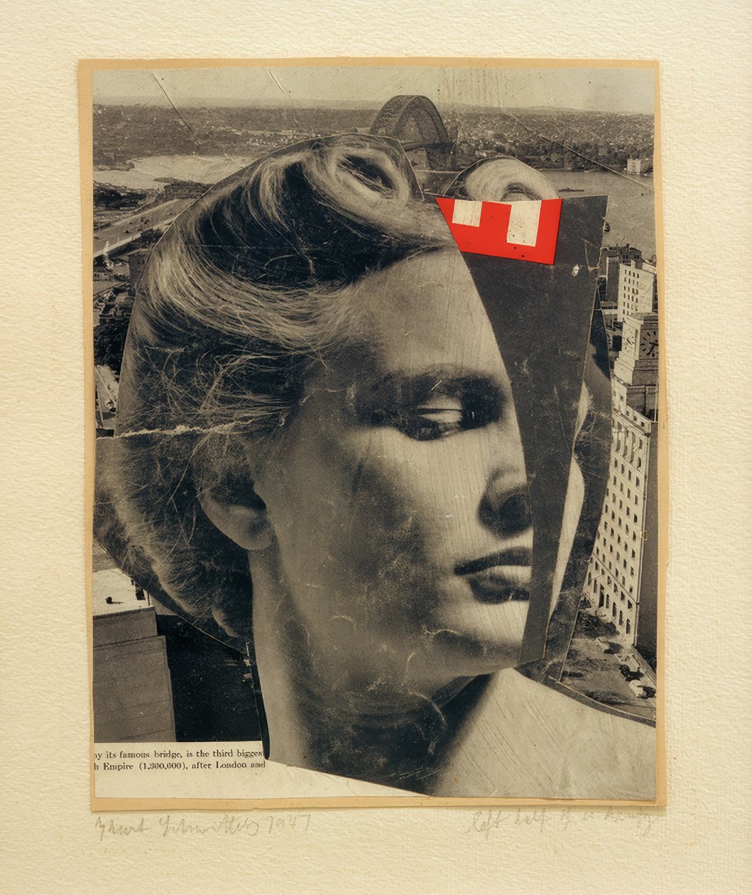 vänster hälften av en skönhet av Kurt Schwitters
