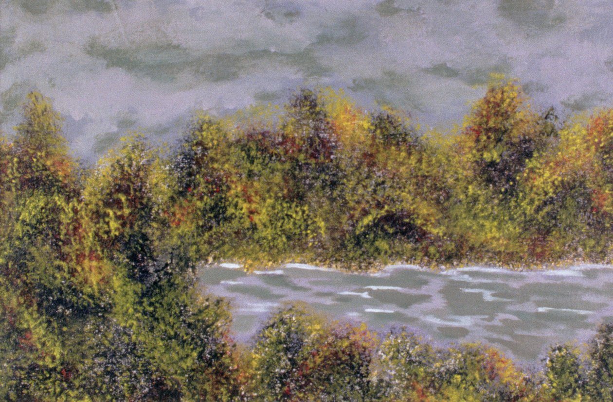 Quiet Storm, 2004 (akryl på papper) av Kurtis L. Miller