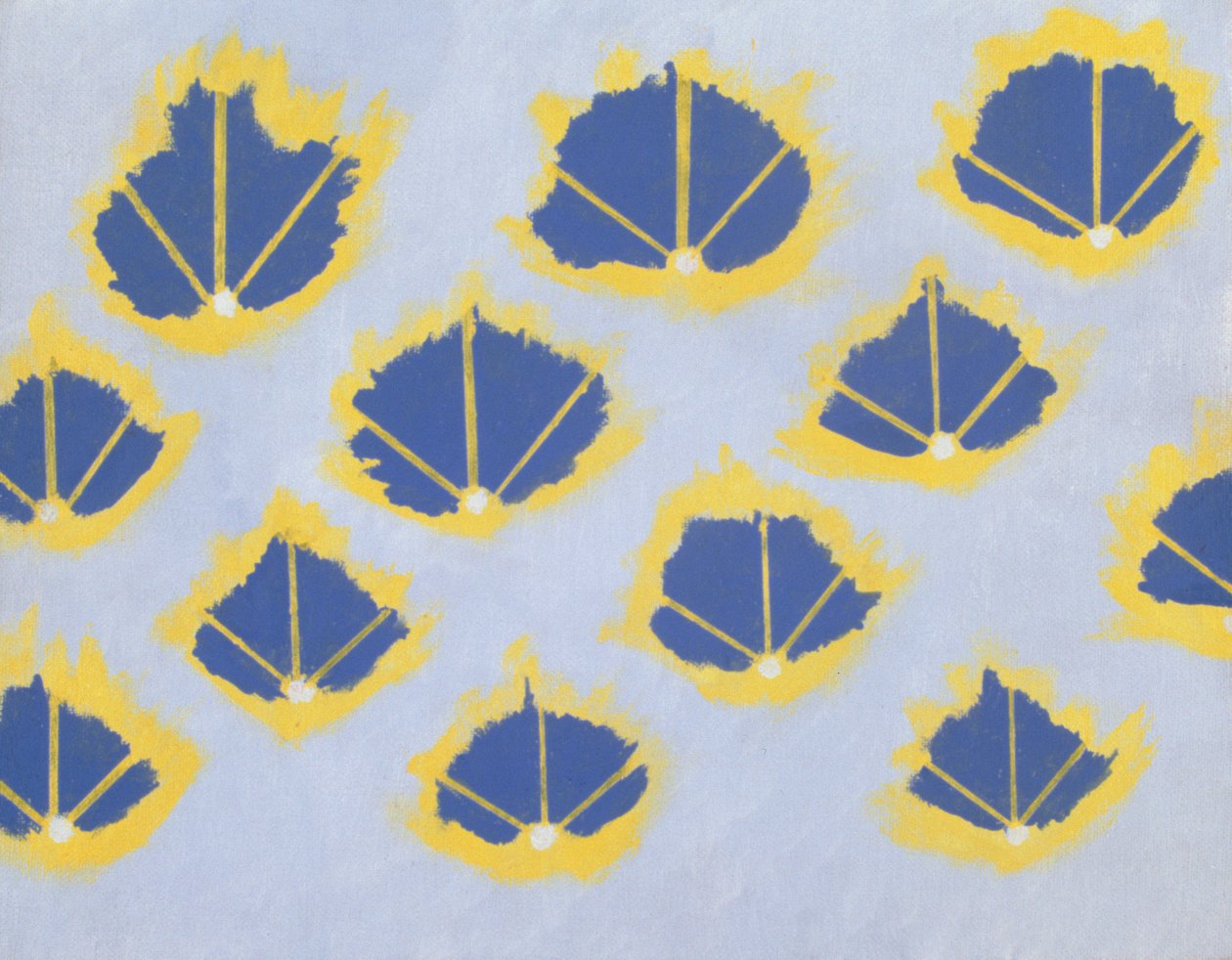 Utan titel, 2004 (akryl på papper) av Kurtis L. Miller