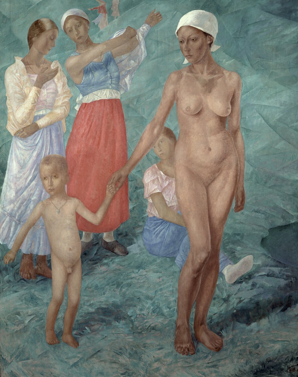 Morning, 1917 av Kuzma Sergeevich Petrov Vodkin
