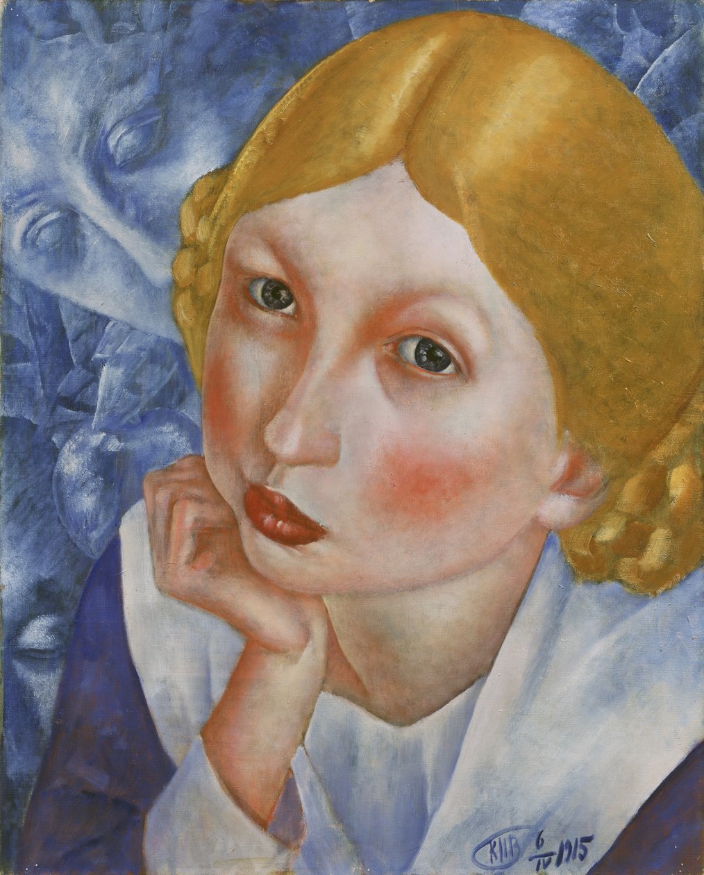 Porträtt av Ria, 1915 av Kuzma Sergeevich Petrov Vodkin