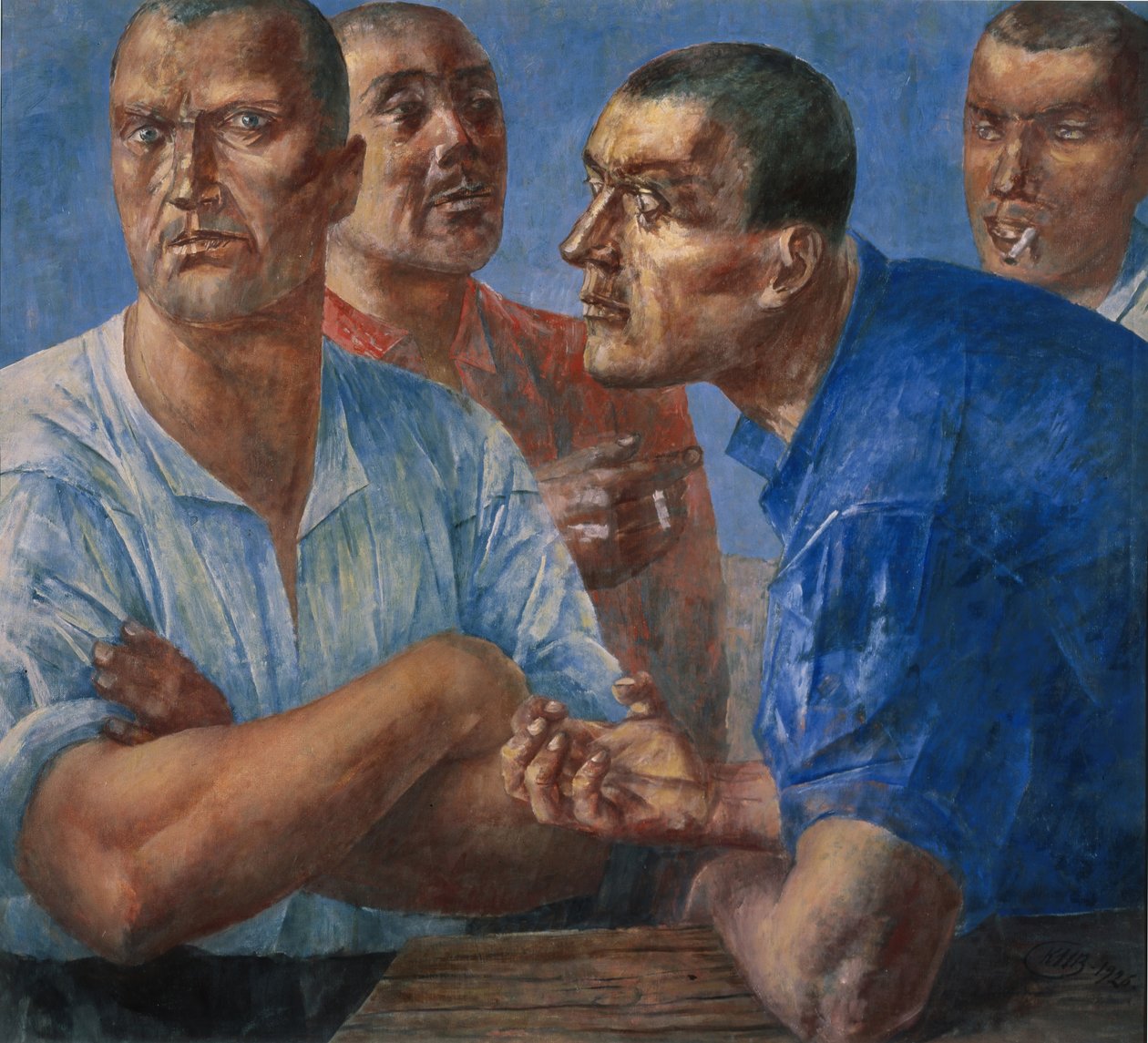 Arbetarna av Kuzma Sergeevich Petrov Vodkin
