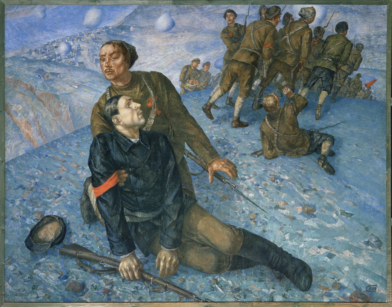 Kommissariens död av Kuzma Sergeevich Petrov Vodkin
