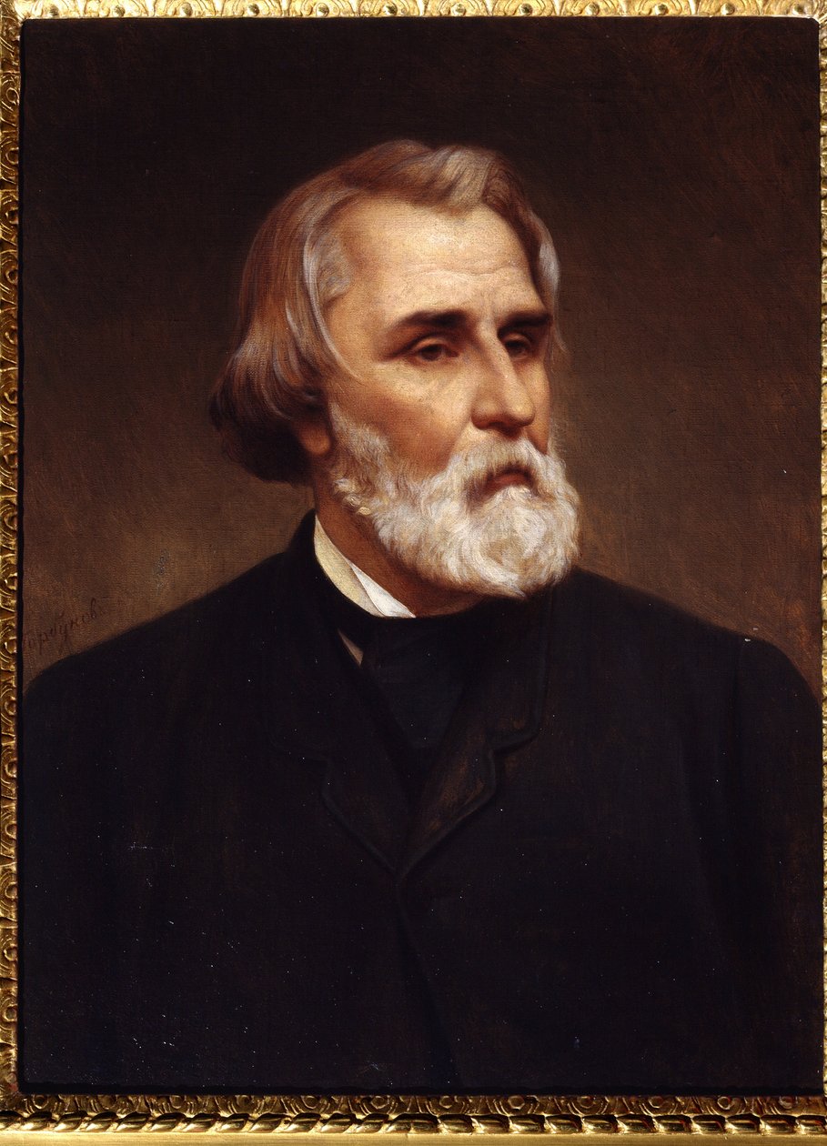 ""Porträtt av Ivan Sergeievitch Tourgueniev (Turgenev av Kyrill Antonovitch Gorbunov