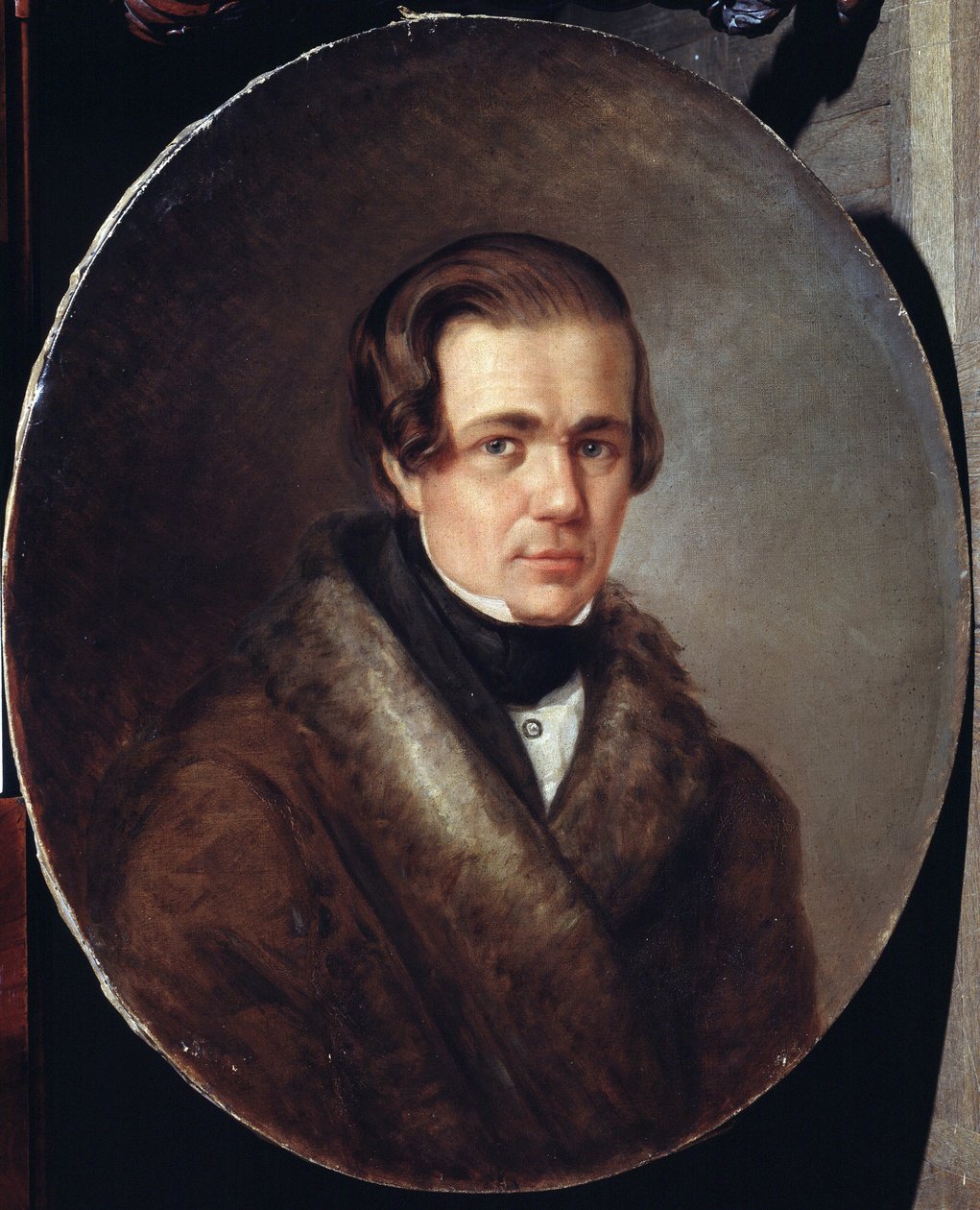 ""Porträtt av den ryske poeten Alexei Koltsov (1809-1842)"" Målning av Kirill Gorbounov (Gorbunov) (1822-1891) 1872 Pushkin Memorial Museum, Sankt Petersburg av Kyrill Antonovitch Gorbunov