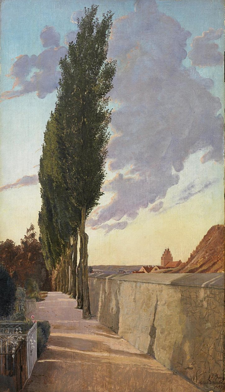 Landskap med poppel. September kväll av Laurits Andersen Ring