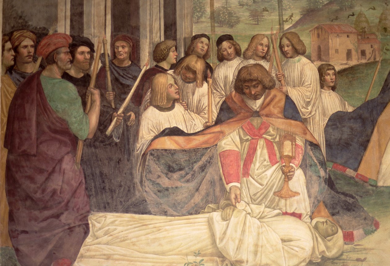 St. Benedikts död, ur St. Benedikts liv av L. Signorelli