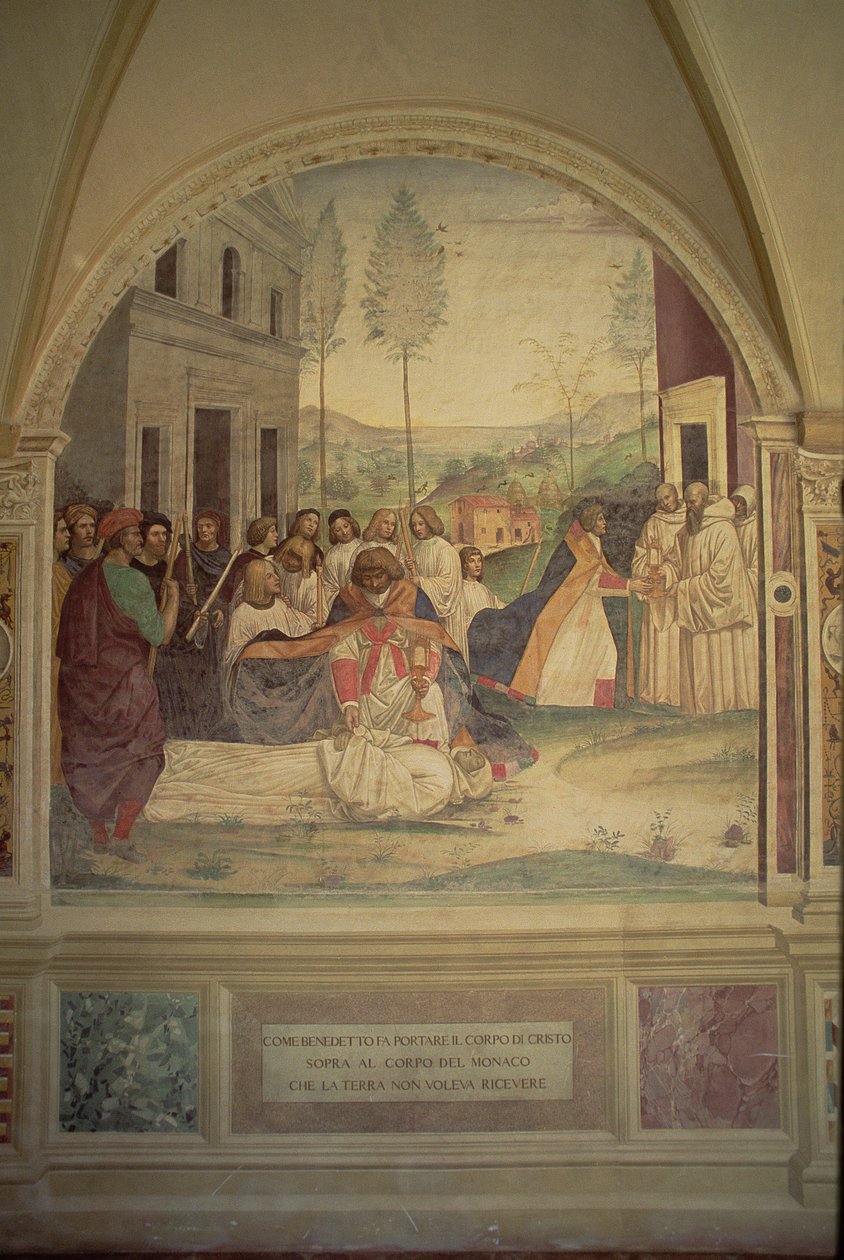St. Benedikts död, ur St. Benedikts liv av L. Signorelli