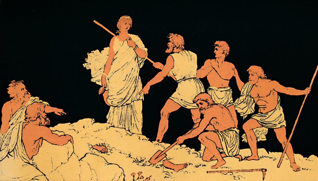 "Antigone and the Body of Polynices", 1880 av Lachmann
