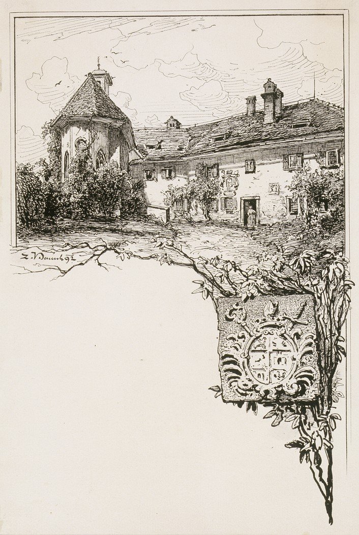  Blejski grad s skofovskim grbomn av Ladislav Benesch