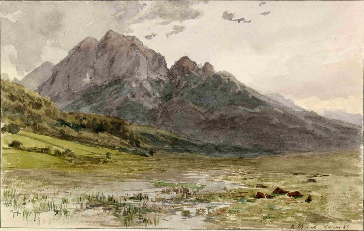  Podkorenska dolina z gorskim masivomn av Ladislav Benesch