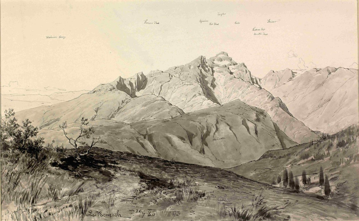  Triglav z Golicen av Ladislav Benesch