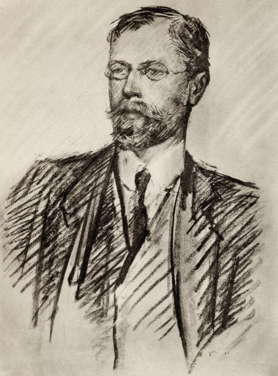 Axel Martin Fredrik Munthe, frontispice ur "Berättelsen om San Michele", av Axel Munthe, publicerad 1932 av Lady Gleichen