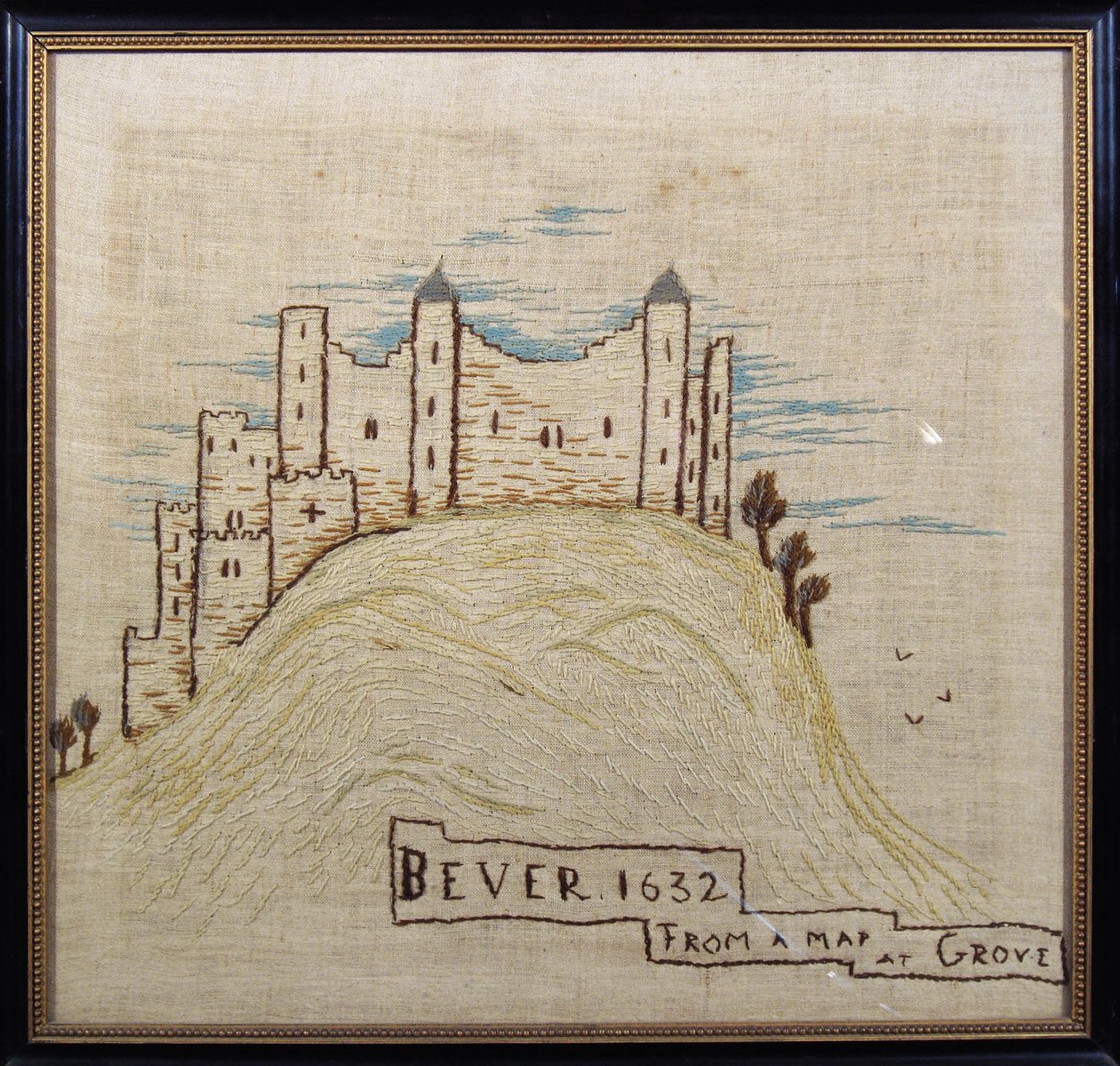 Tapestry of the Second Castle, efter ett original från 1632 (ull) av Lady Victoria Manners
