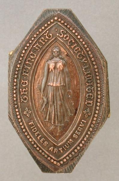 Company Seal of the Fine Art Society (brons) av Lady  Butler