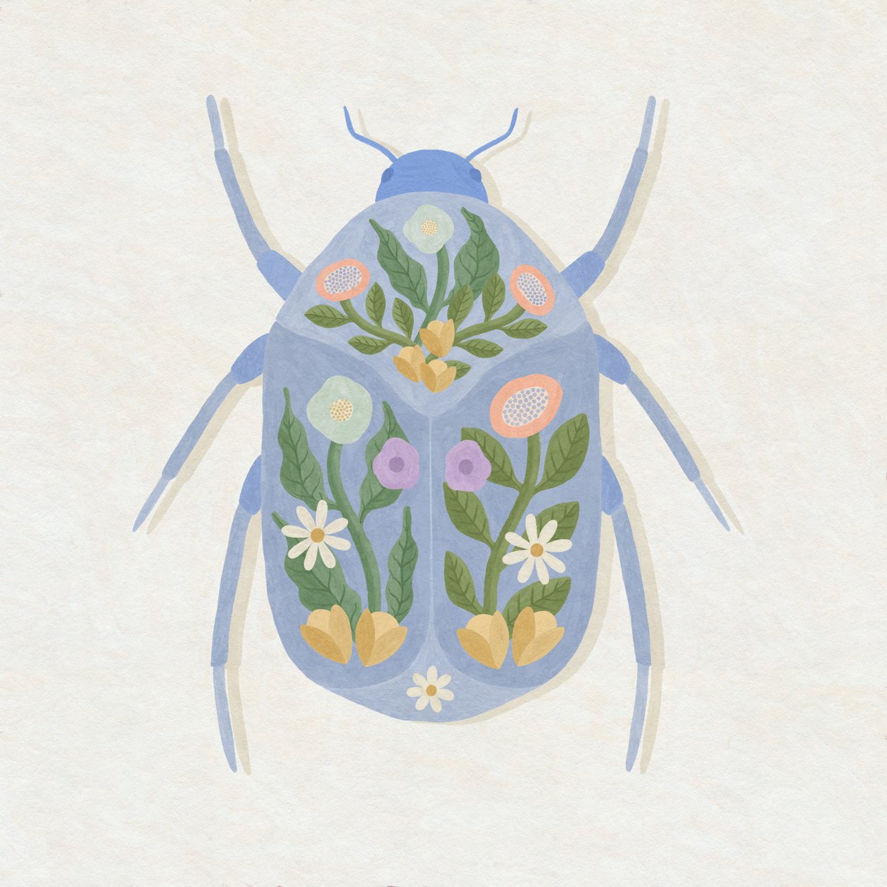 Vårblomsterskalbagge, 2023 (digital) av Lady Ann de Borja