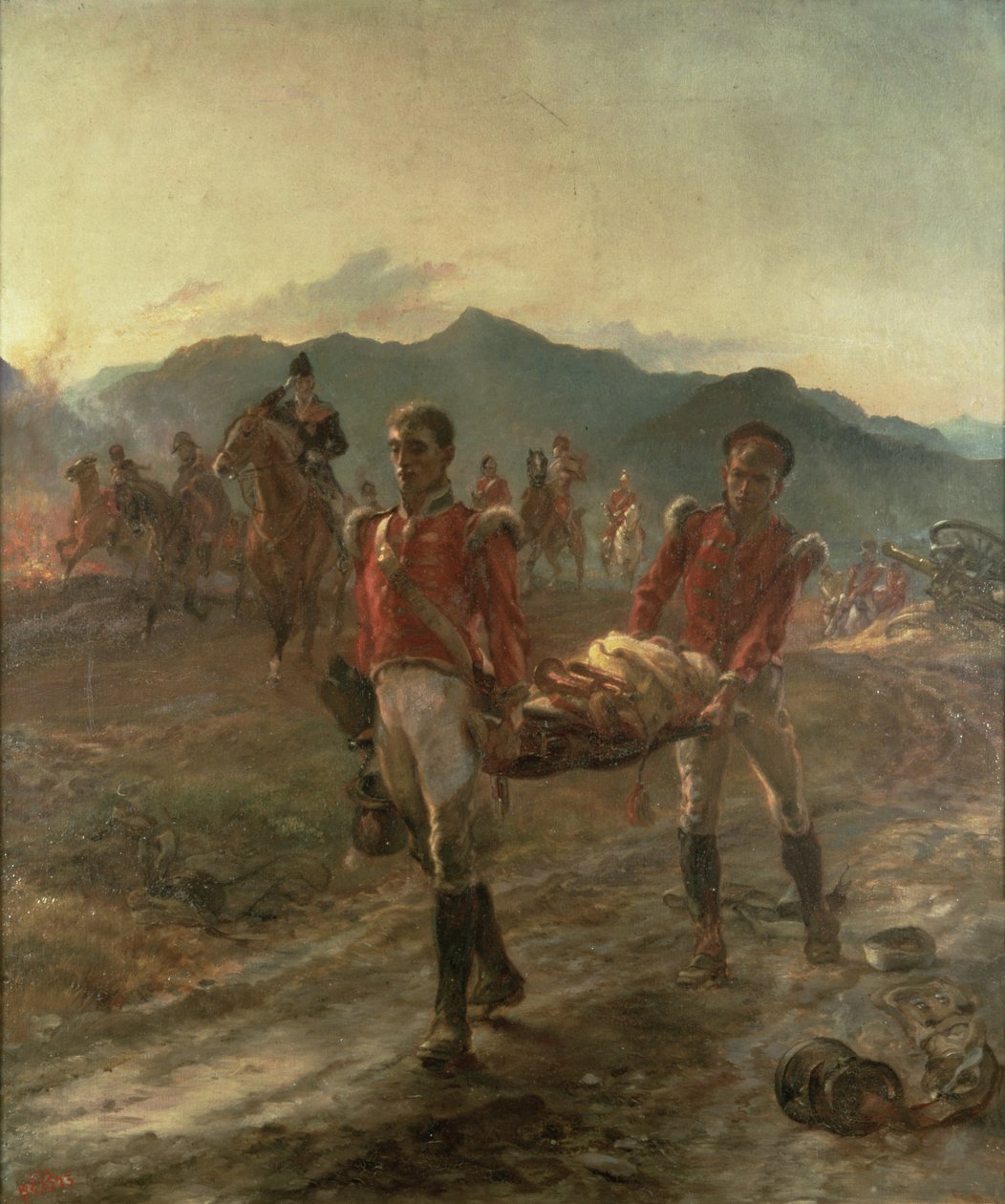 Morgonen efter slaget vid Talavera (1809) av Lady Butler