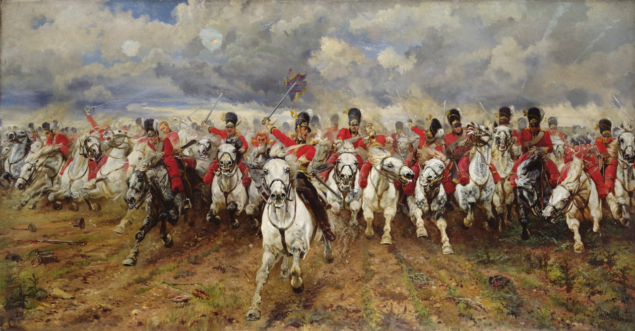 Skottland för alltid! 1881 av Lady Butler