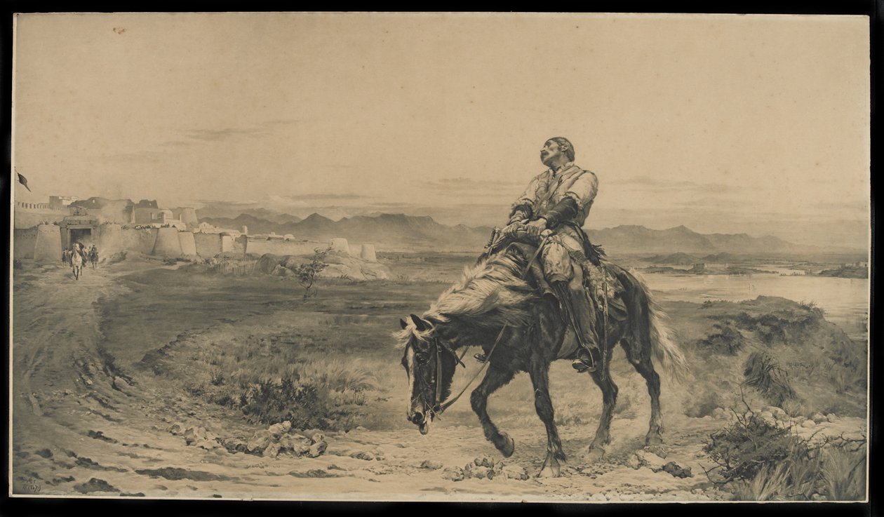 The Remnants of an Army (fotomekaniskt tryck) av Lady Butler
