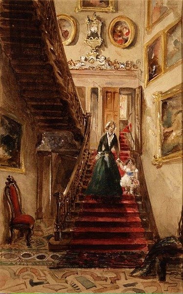 Trappan, Grimstone (akvarell) av Lady Honoria Cadogan