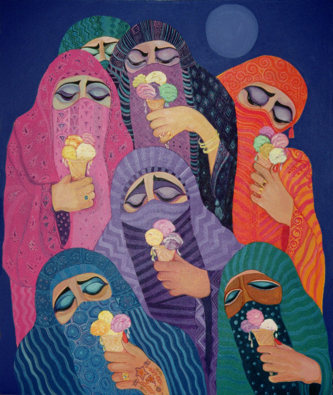 The Impossible Dream, 1989 (akryl på duk) av Laila Shawa