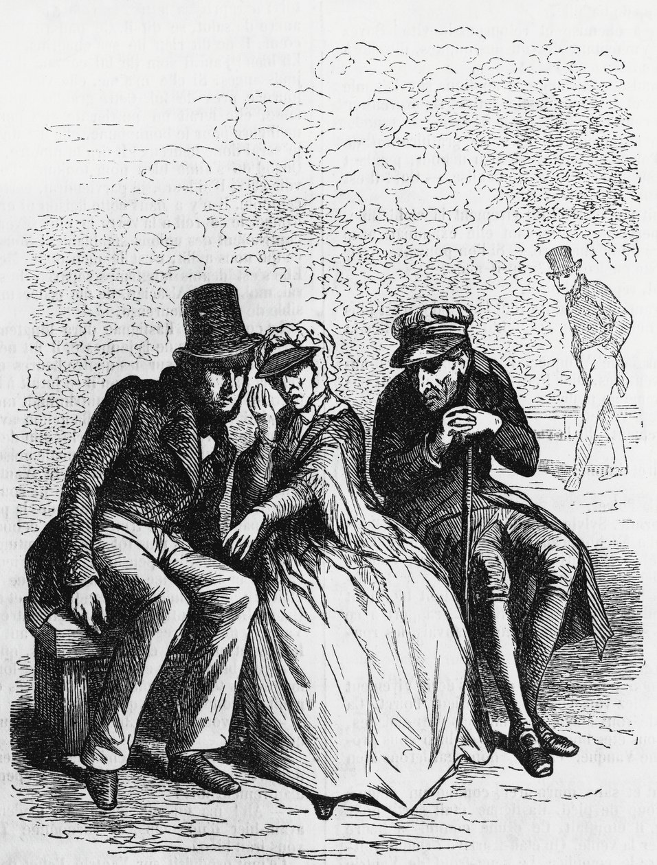 Illustration för Fader Goriot, roman av Honore de Balzac (1799-1850) från samlingen i flera volymer med titeln Human Comedy, gravyr av Laisne av Laisne Laisne