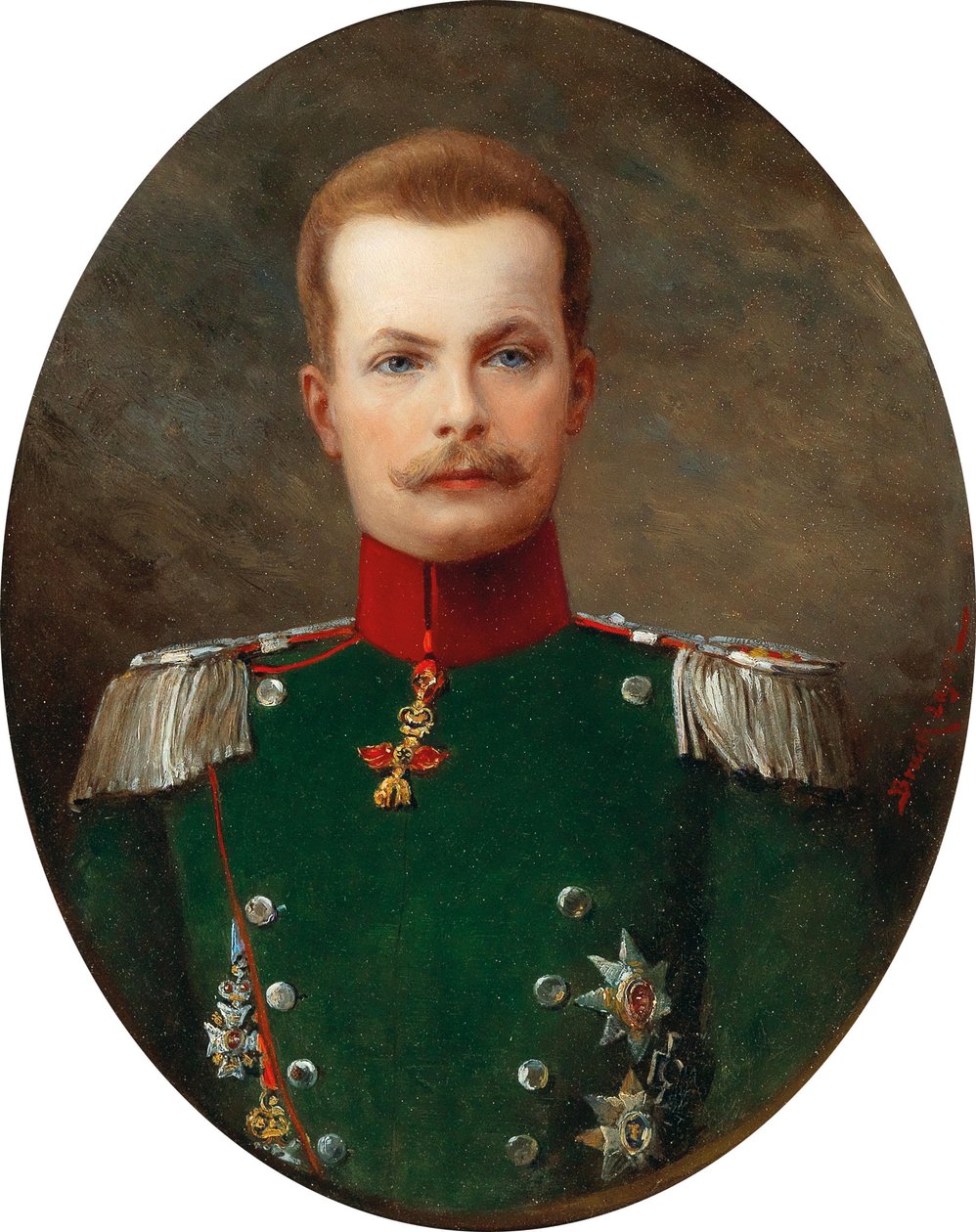 Porträtt av hertig Maximilian Emanuel i Bayern 1849-1893. av Lajos Bruck