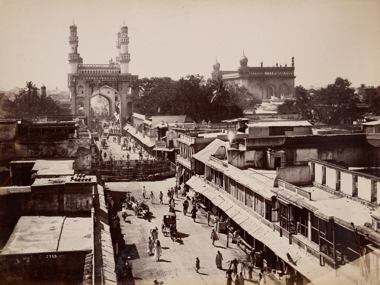 Principal Street, Hyderabad av Lala Deen Dayal