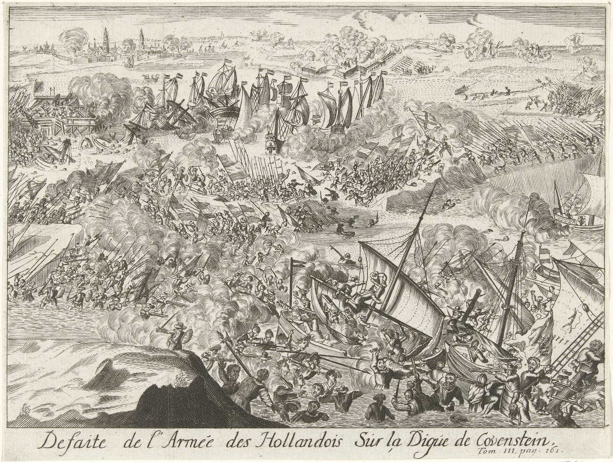 Slaget om Kauwenstein-vallen, 1585 Defaite de l