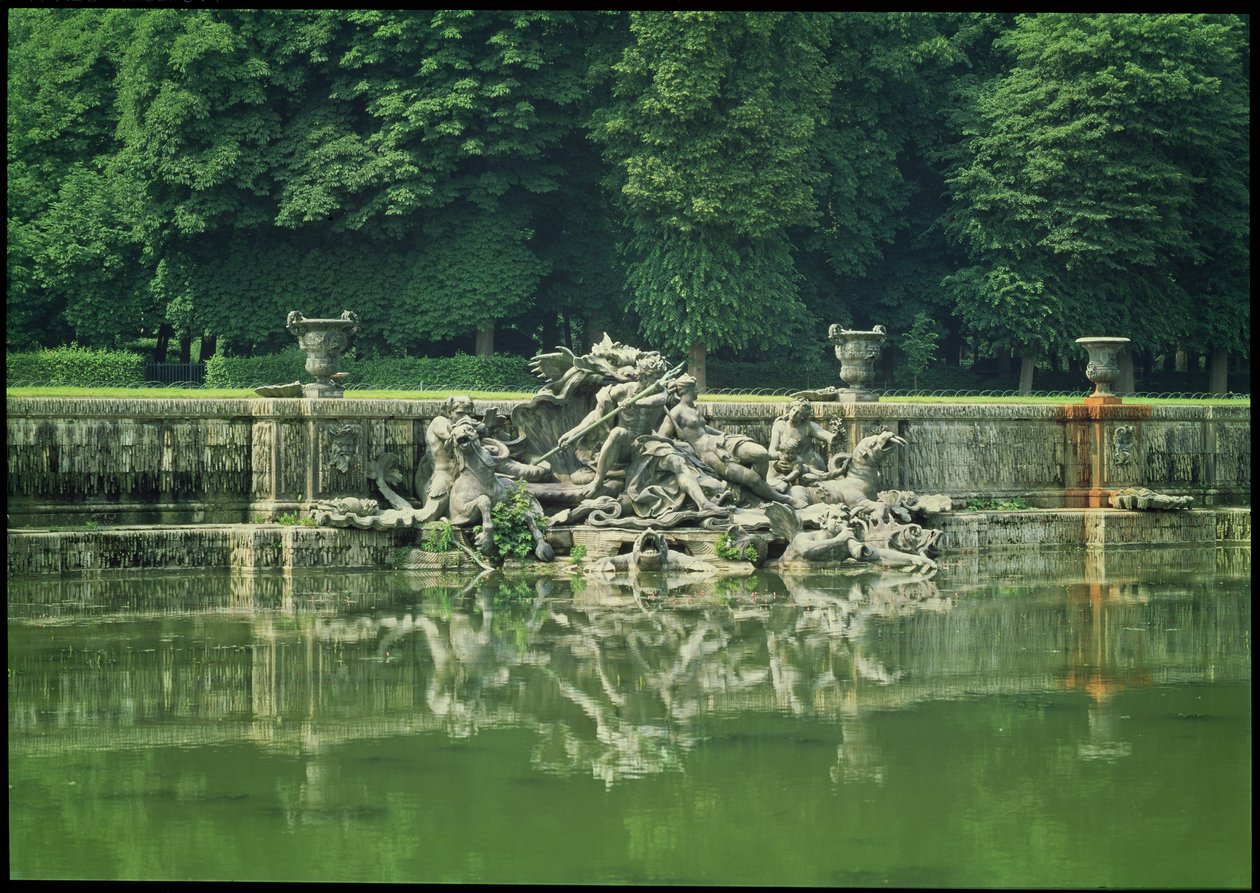 Neptunus och Amfitrites triumf, huvudgrupp i Neptunus fontän, 1740 av Lambert Sigisbert Adam