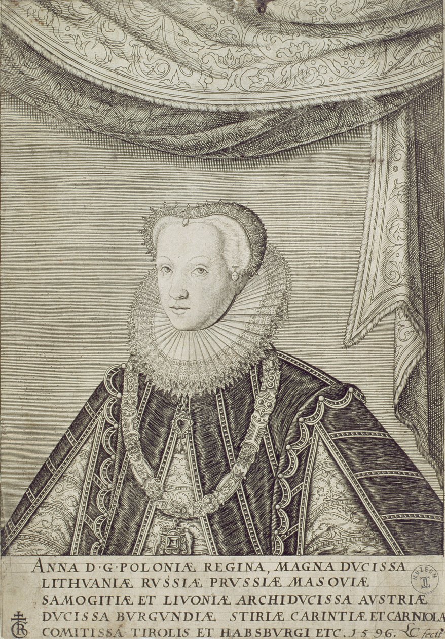 Anna Habsburg (1573-98) Drottning av Polen, 1596 av Lambert Cornelis