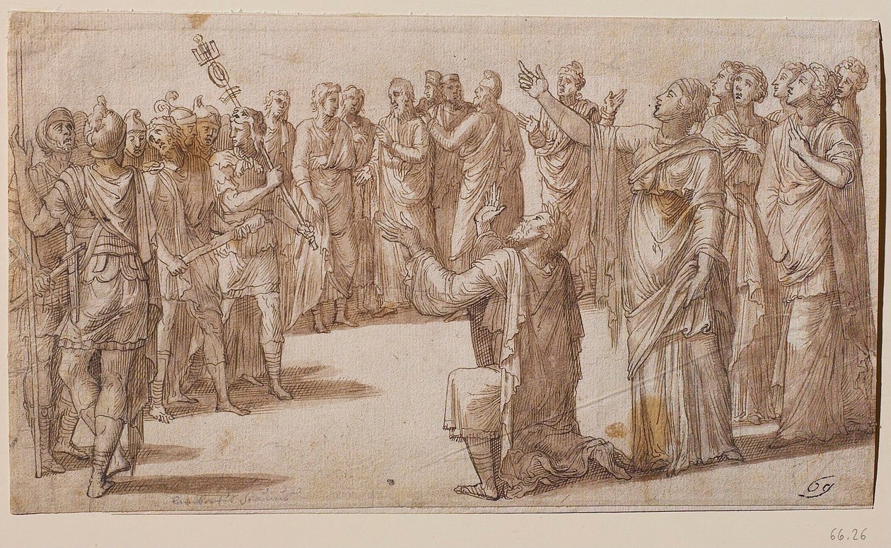 Augustus och den tiburtinska sibylla, ca 1547. av Lambert Lombard