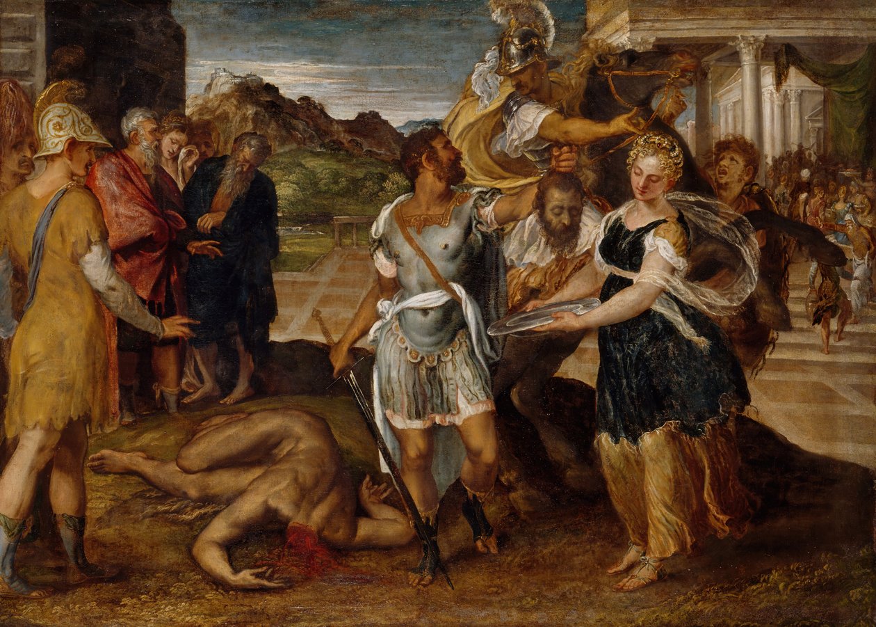 Avrättningen av Johannes Döparen, 1500-talet. av Lambert Sustris