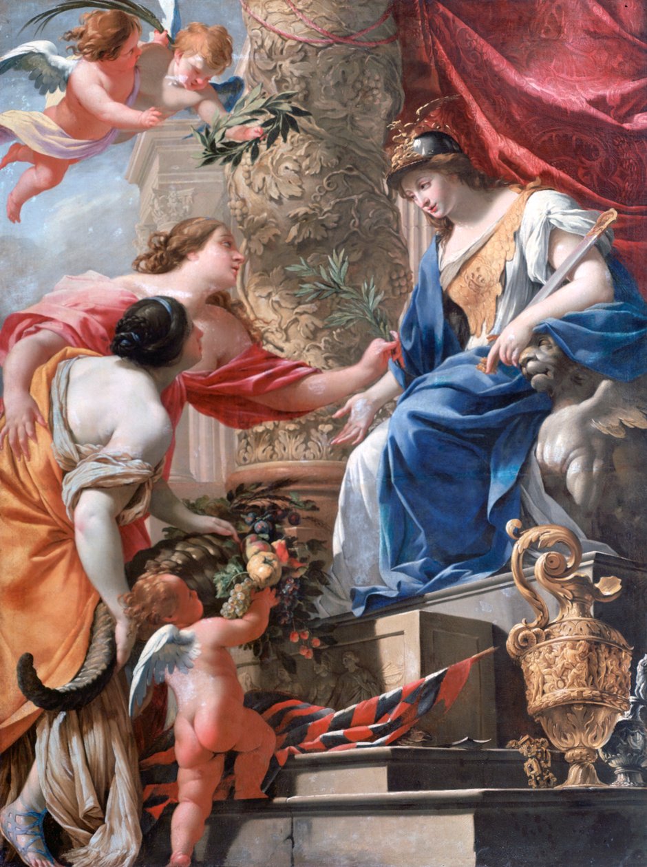 Venus och Amor ca 1535-1560 av Lambert Sustris