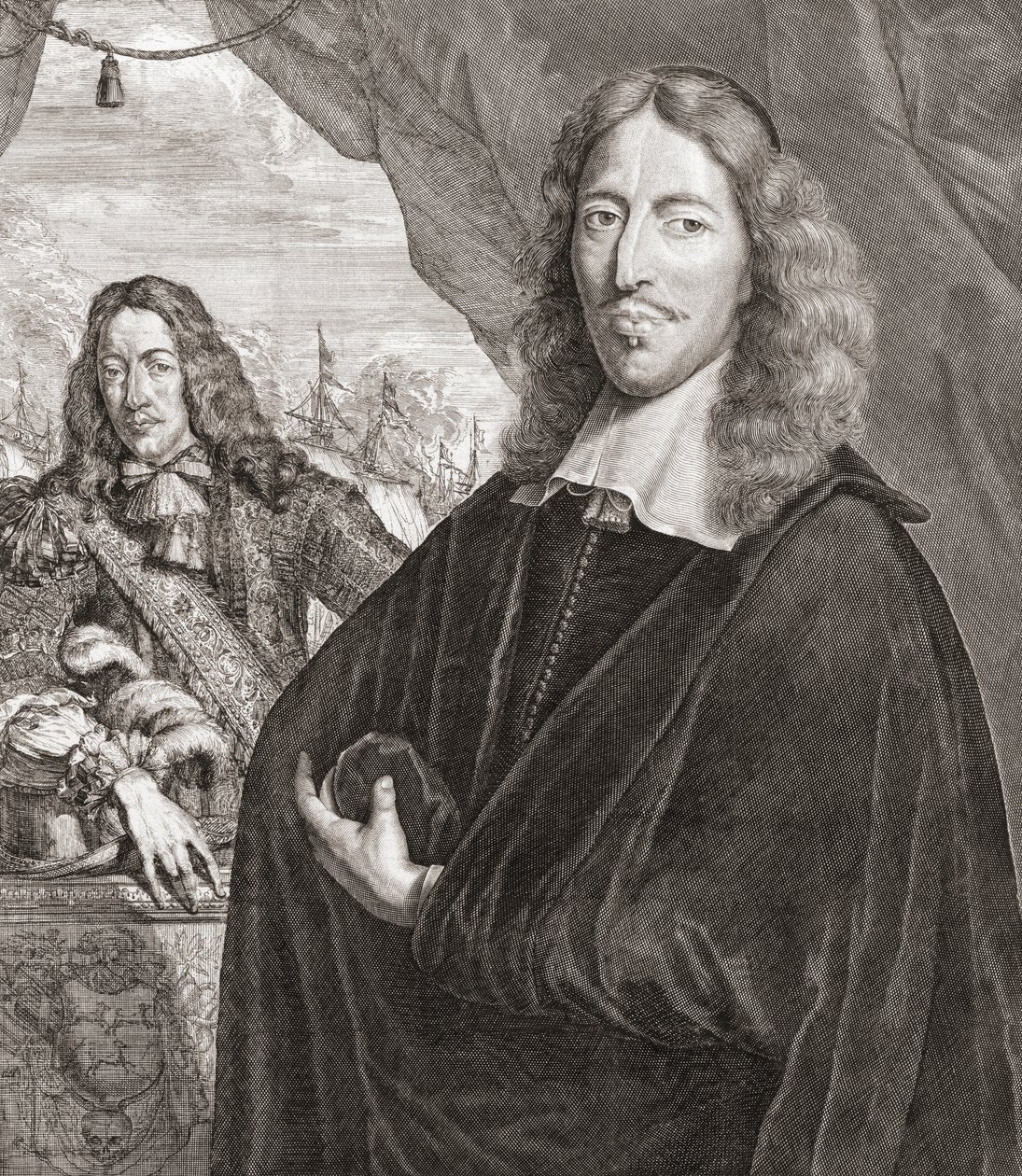 Johan de Witt aka Jan de Witt (till höger) och hans bror Cornelis de Witt. av Lambert de Visscher
