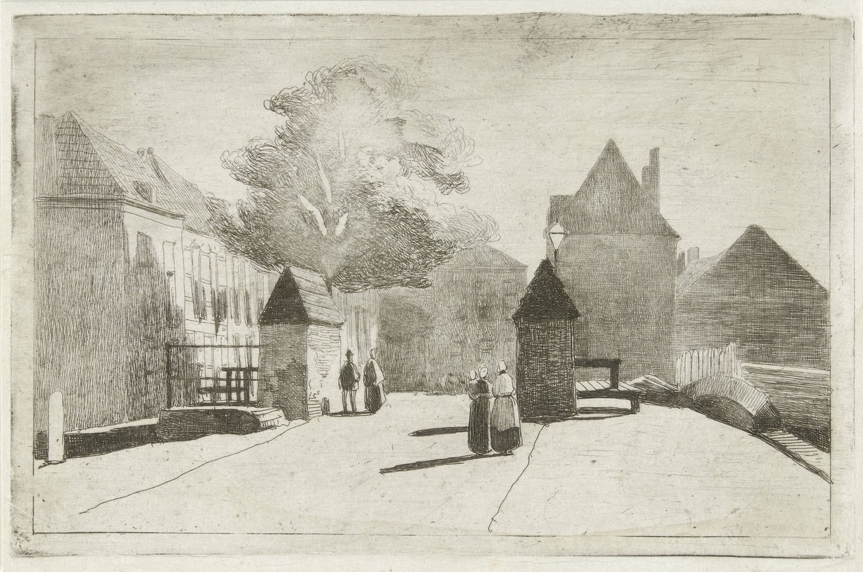 Stadsbild av Lambertus  Hardenberg