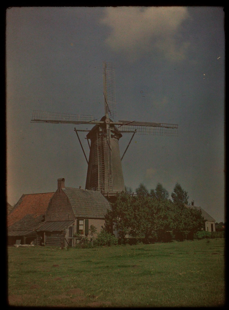 Väderkvarn i byn Het Klompje (eller: De Klomp), Zeist, på Koppeldijk av Lambertus Hendrik van Berk