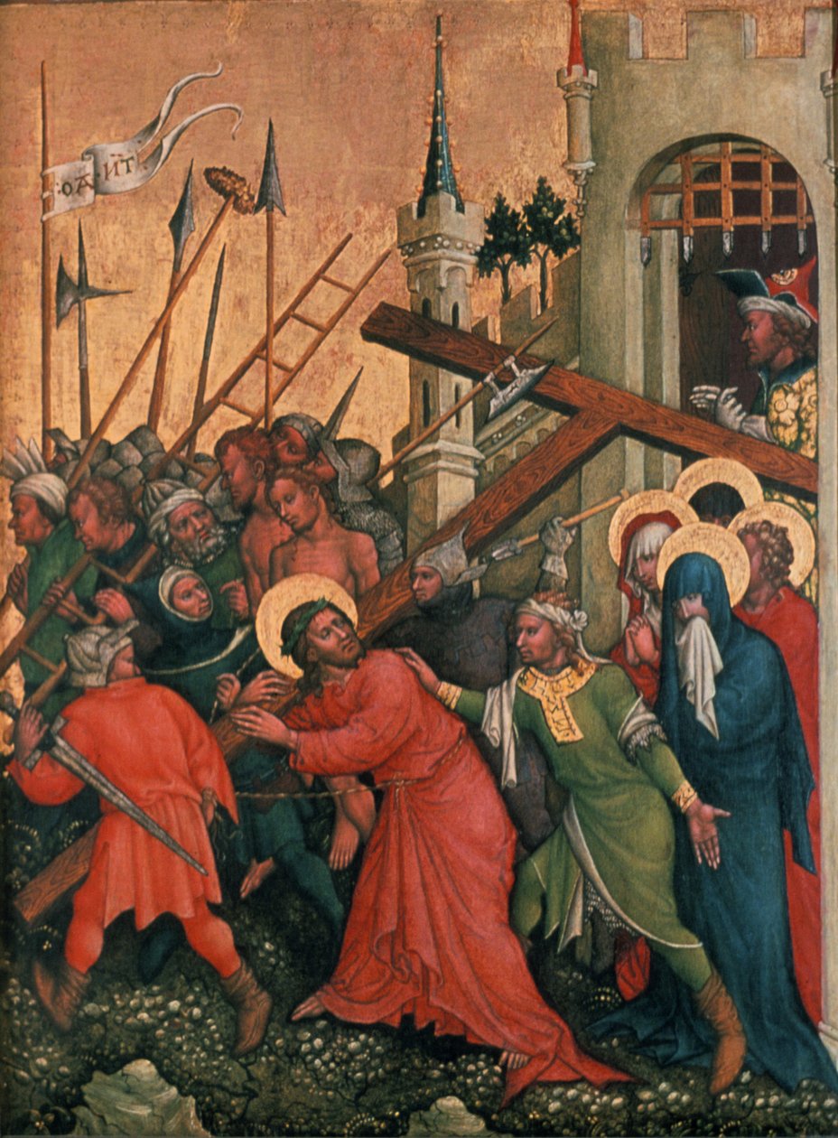 "Kung Ludwig I av Ungerns seger över bulgarerna 1377", 1430 av Lambrechter Votivtafel