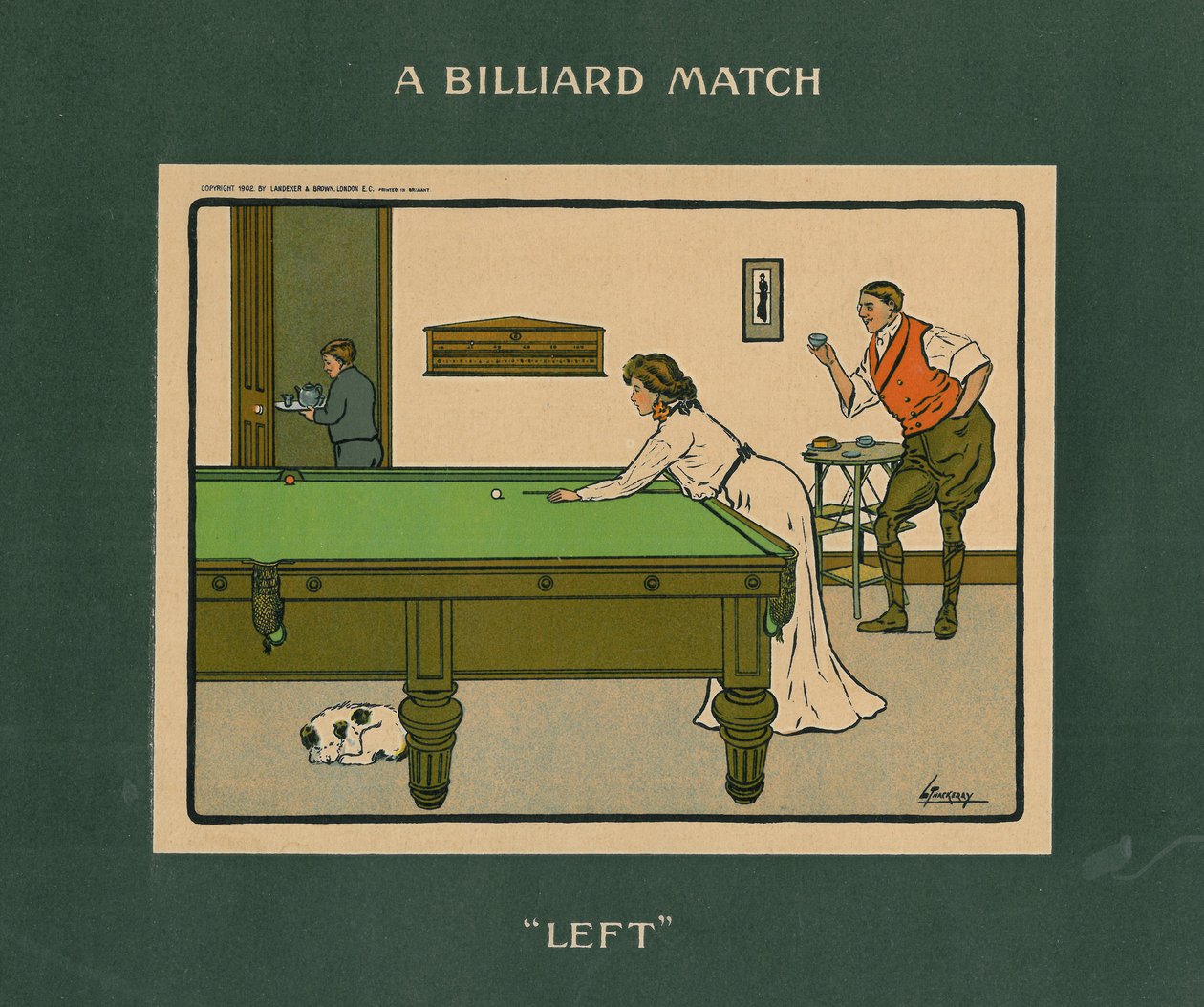 En biljardmatch - vänster av Lance Thackeray