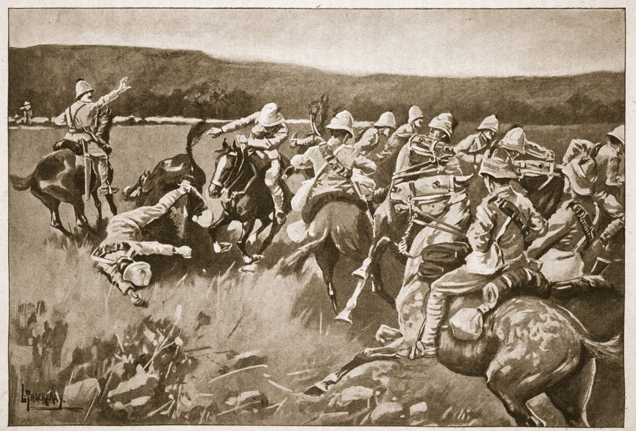 The Ambuscade at Koorn Spruit, illustration från 