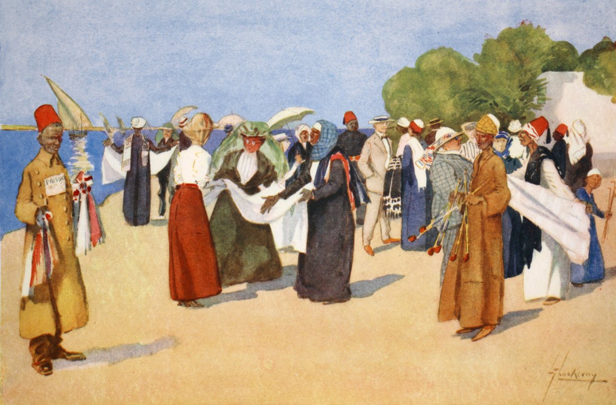 Fyndjakt, från "The Light Side of Egypt", 1908 av Lance Thackeray