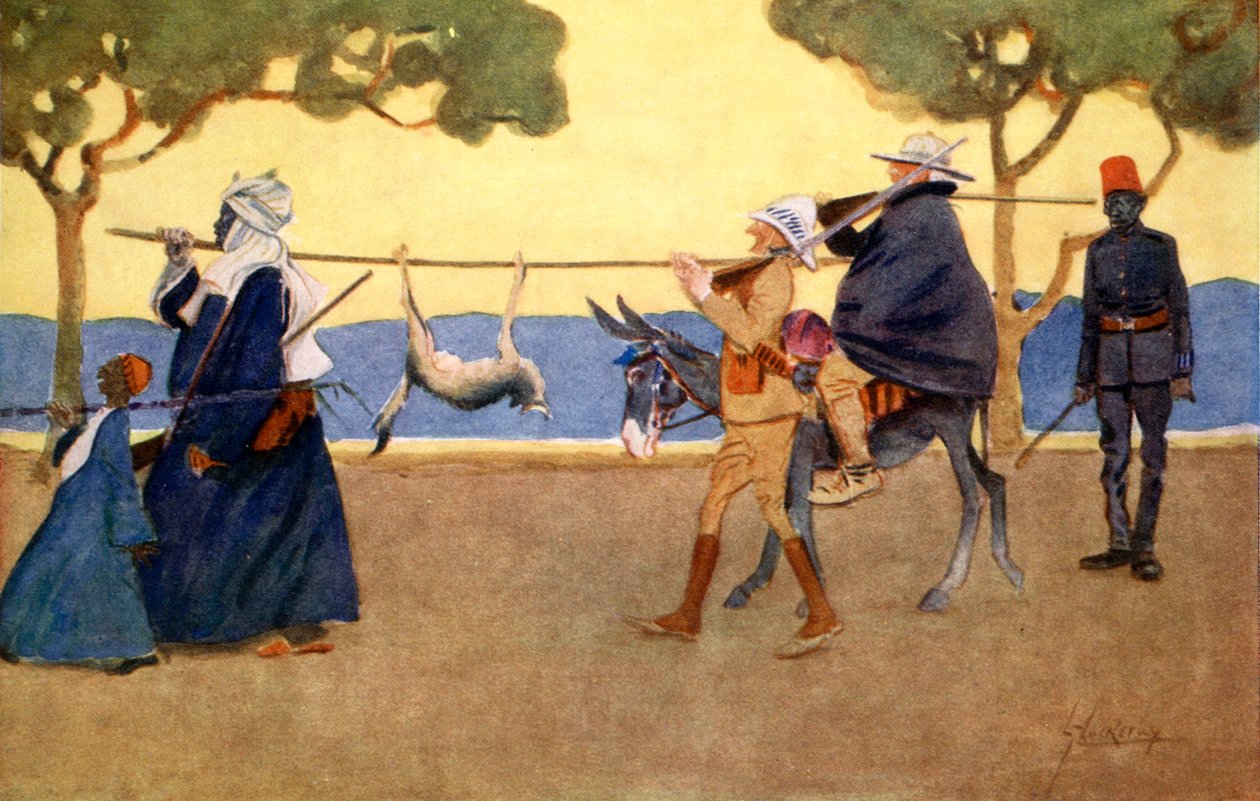 "Big Game Hunters", 1908. av Lance Thackeray