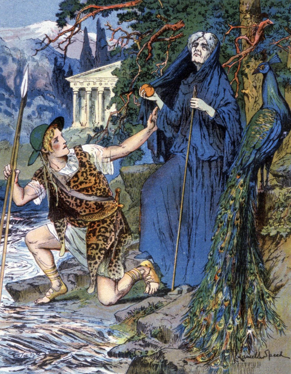 Jason och Hera, ca 1900 (illustration) av Lancelot Speed