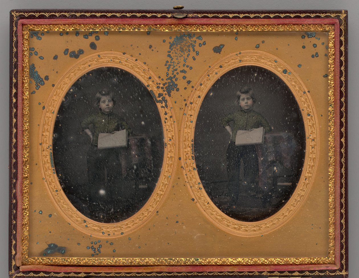 Untitled Portrait of a Standing Boy, 1867. av Langenheimer and Weimer
