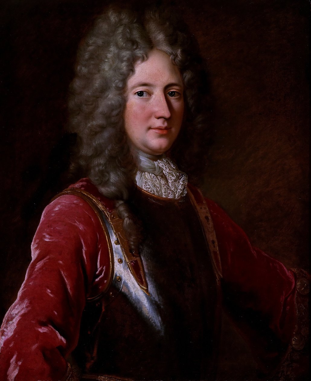 Self-portrait of the artist av Largilliere