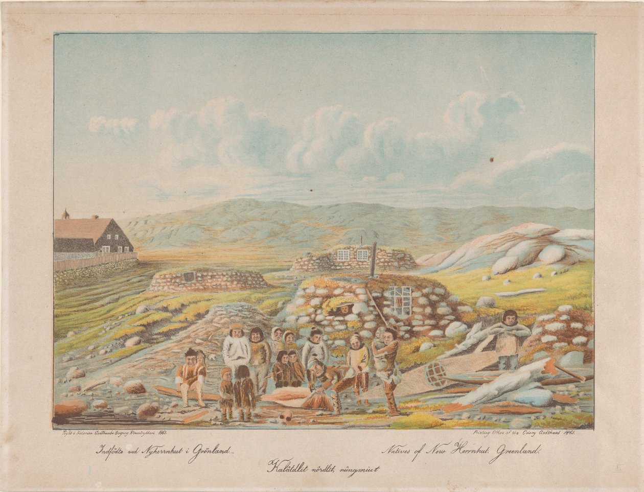 Infödda i New Herrnhut, Grönland, av Lars Møller