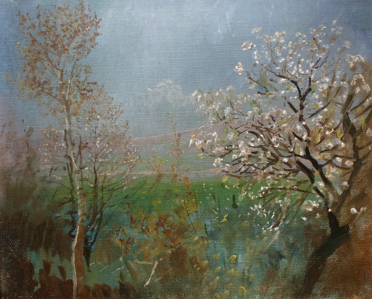  Blossoming_treenMagyar: Viragzo fan av Laszlo Mednyanszky